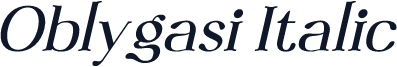 Oblygasi Italic
