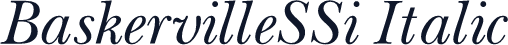 BaskervilleSSi Italic