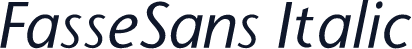 FasseSans Italic