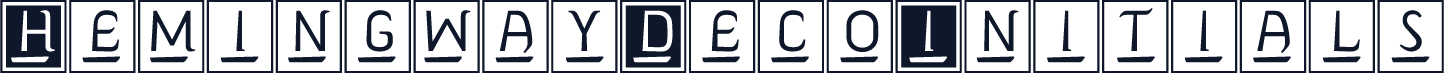 HemingwayDecoInitials