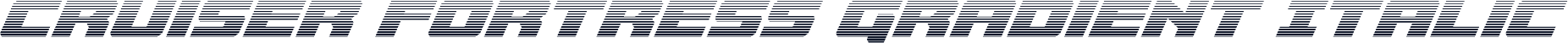 Cruiser Fortress Gradient Italic