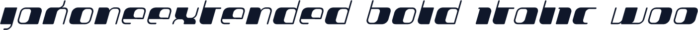 JakoneExtended Bold Italic W00