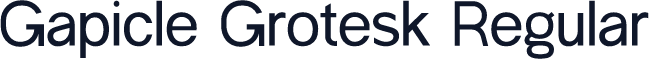Gapicle Grotesk Regular