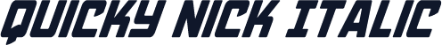Quicky Nick Italic