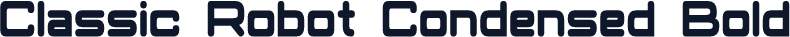 Classic Robot Condensed Bold