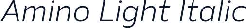 Amino Light Italic
