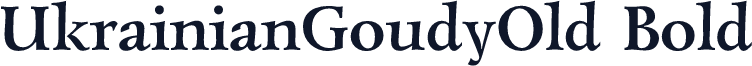 UkrainianGoudyOld Bold