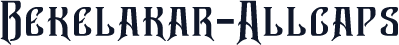 Bekelakar-Allcaps
