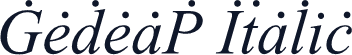 GedeaP Italic