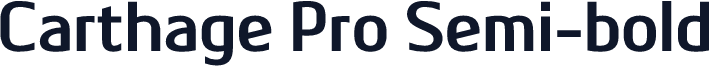 Carthage Pro Semi-bold