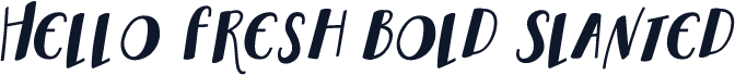 Hello Fresh Bold Slanted