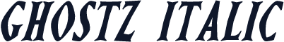 Ghostz Italic
