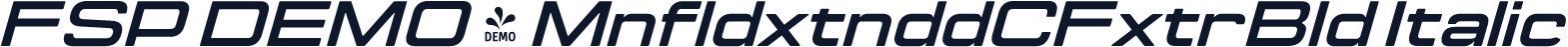 FSP DEMO - MnfldxtnddCFxtrBld Italic