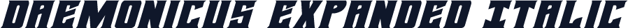 Daemonicus Expanded Italic