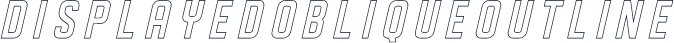 DISPLAYEDObliqueoutline