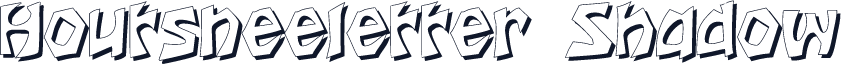 Houtsneeletter Shadow