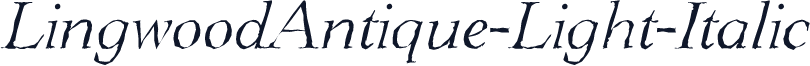 LingwoodAntique-Light-Italic