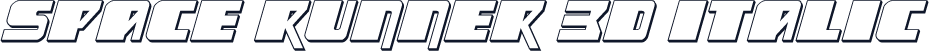Space Runner 3D Italic