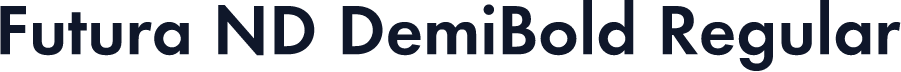 Futura ND DemiBold Regular