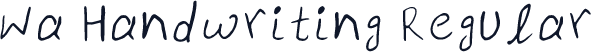Wa Handwriting Regular