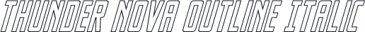 Thunder Nova Outline Italic