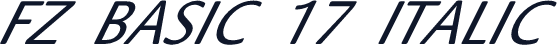 FZ BASIC 17 ITALIC
