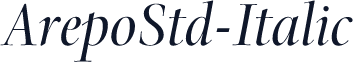 ArepoStd-Italic