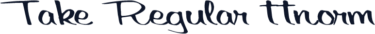 Take Regular ttnorm