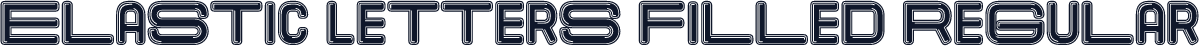 Elastic Letters Filled Regular