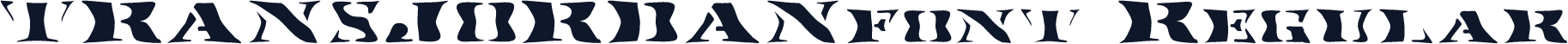 TRANSJORDANfont Regular