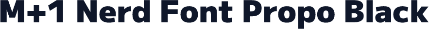 M+1 Nerd Font Propo Black