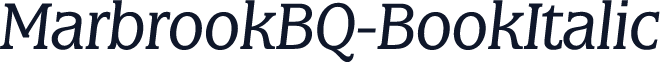 MarbrookBQ-BookItalic