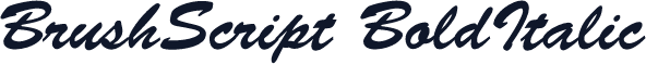 BrushScript BoldItalic