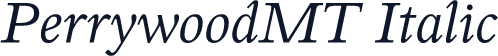 PerrywoodMT Italic
