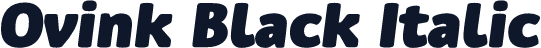 Ovink Black Italic