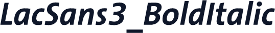 LacSans3_BoldItalic