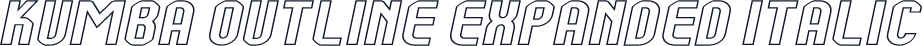 Kumba Outline Expanded Italic