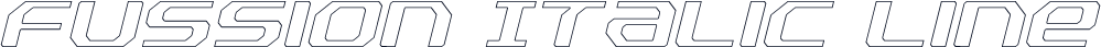 Fussion Italic Line