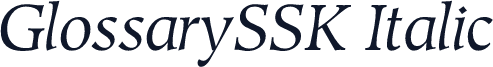 GlossarySSK Italic