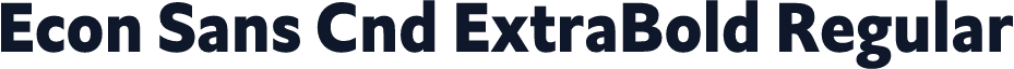 Econ Sans Cnd ExtraBold Regular