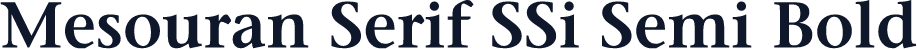Mesouran Serif SSi Semi Bold