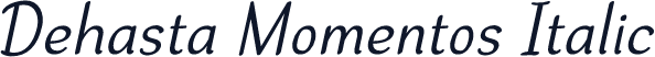 Dehasta Momentos Italic