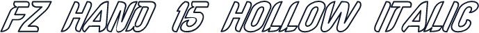 FZ HAND 15 HOLLOW ITALIC
