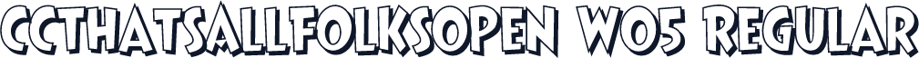 CCThatsAllFolksOpen W05 Regular