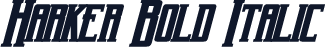 Harker Bold Italic
