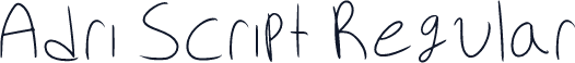 Adri Script Regular