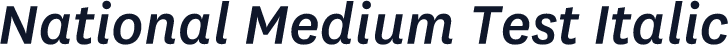 National Medium Test Italic