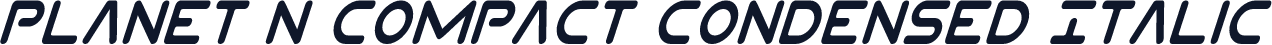 Planet N Compact Condensed Italic