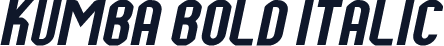Kumba Bold Italic