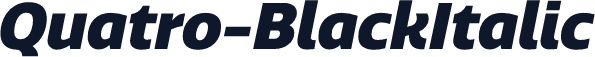 Quatro-BlackItalic